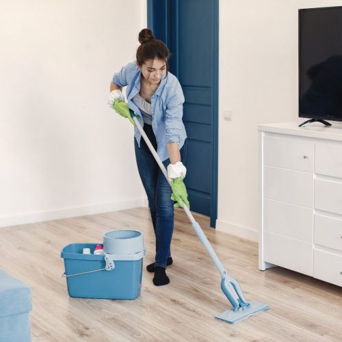 housewife-woking-home-lady-blue-shirt-woman-clean-floor